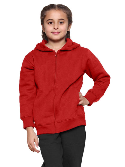 GW CLASSY OUTFIT Boys Girls Casual Fleece Hoodie Kids Lightweight Zipper Sweat Shirt Soft and Comfortable for School and Everyday
