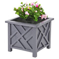 square lattice planter – product view 1