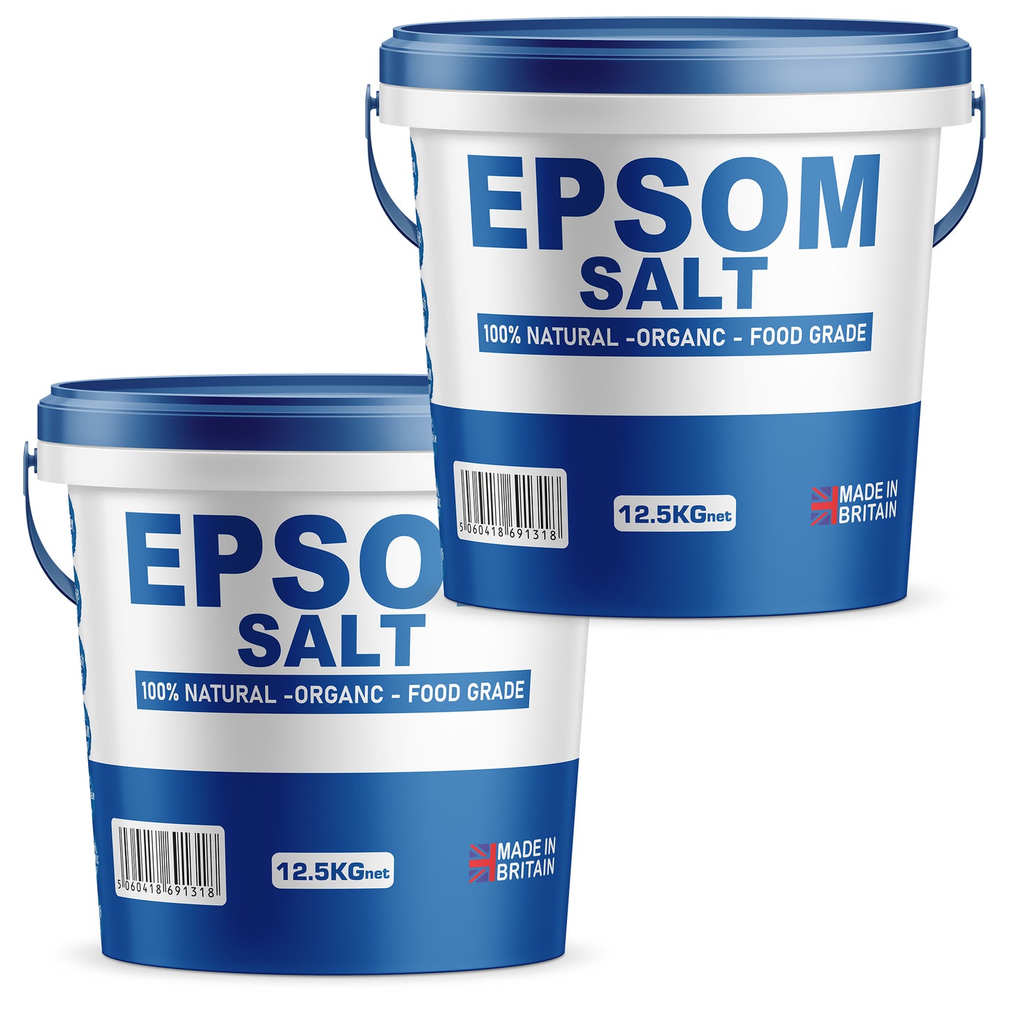 Unscented Epsom Bath Salts - Natural Magnesium Sulphate | Infused Bath & Foot Soak | Relaxing Mineral Salts