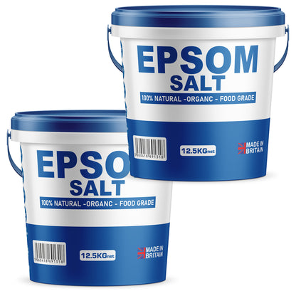 Unscented Epsom Bath Salts - Natural Magnesium Sulphate | Infused Bath & Foot Soak | Relaxing Mineral Salts