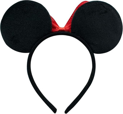 12 Pcs Mouse Ears Cartoon Headband for Birthday Halloween, Party Accessories, High Quality Material Headbands for Adults/Children Fancy Dress Costume Outfit Head Band Accessory Ears Headband