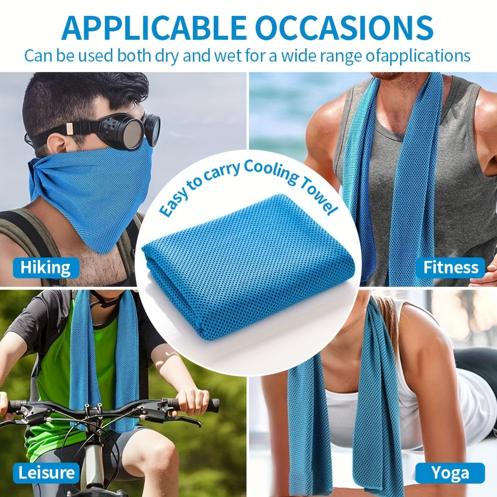 3pcs Ice Towel & Cup Portable Set - Lightweight Reusable Suitable for Fitness, Yoga, Outdoor Sports, Gym Towels with Cup Holder Compatible for for Men & Women, Machine Washable for, Travel, Body Care - Hygiene