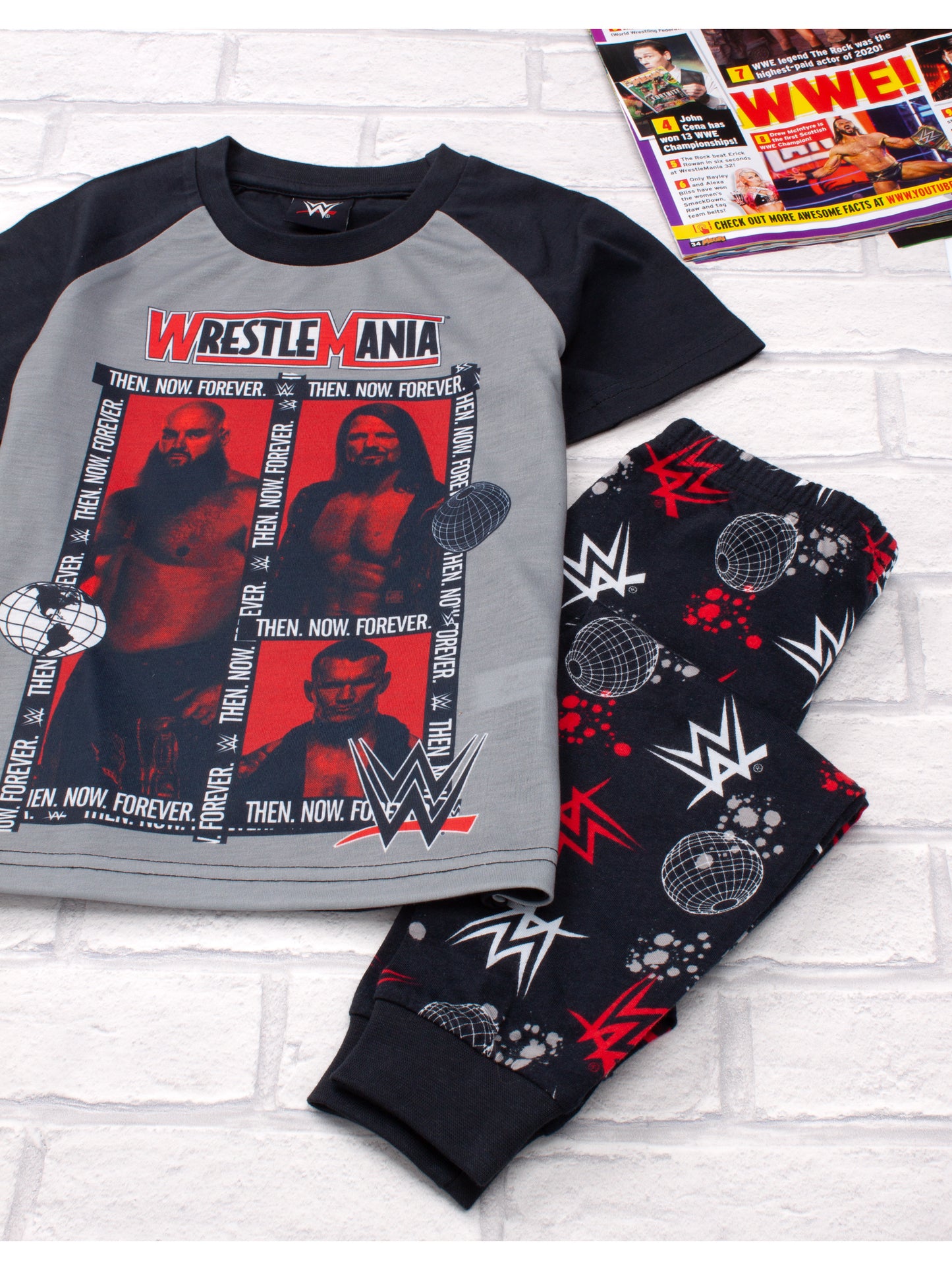 WWE Character Long Leg Boys Pyjamas