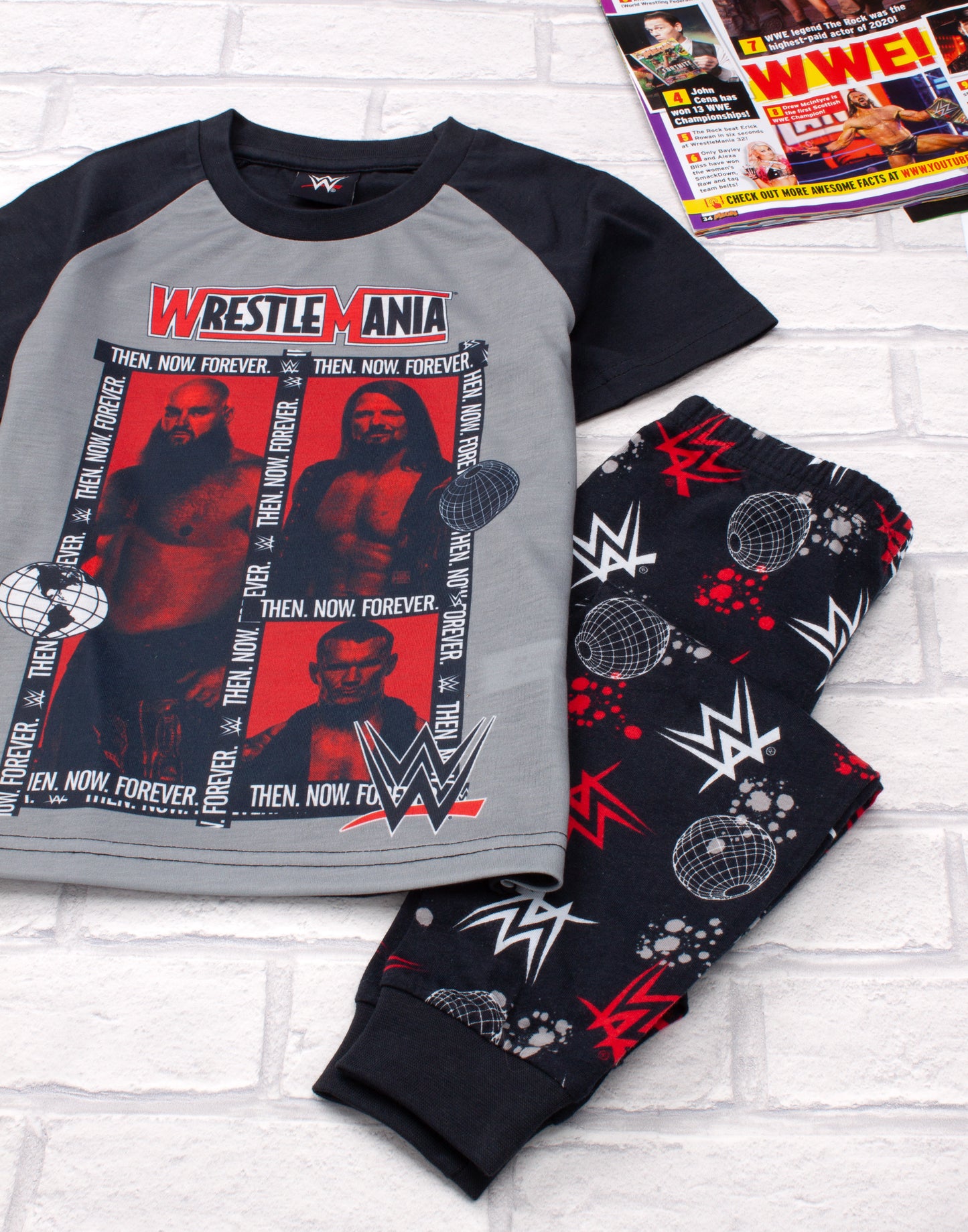 WWE Character Long Leg Boys Pyjamas
