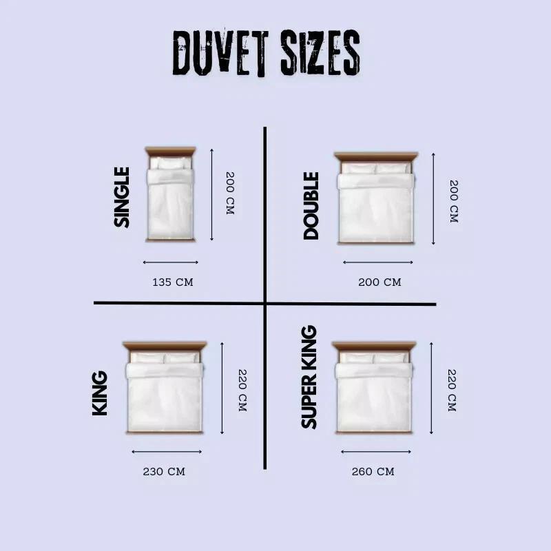 ELAFY Hotel Quality Duvet Quilt Size Single Double Super King All Tog 4.5 10.5 13.5 15 All Seasons Duvet