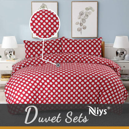 NIYS Bedding Duvet Cover Set in Single, Double and King Size with pillow cases