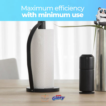 Panda Glory Kitchen Roll – 24 Rolls 3-Ply Paper Towels, Ultra Absorbent & Strong, Bulk Buy for Home, Office & Commercial Use, Ideal for Cleaning, Spills, Cooking & Wiping, Cost-Effective Household Essentials with Soft Touch & Long-Lasting Performance
