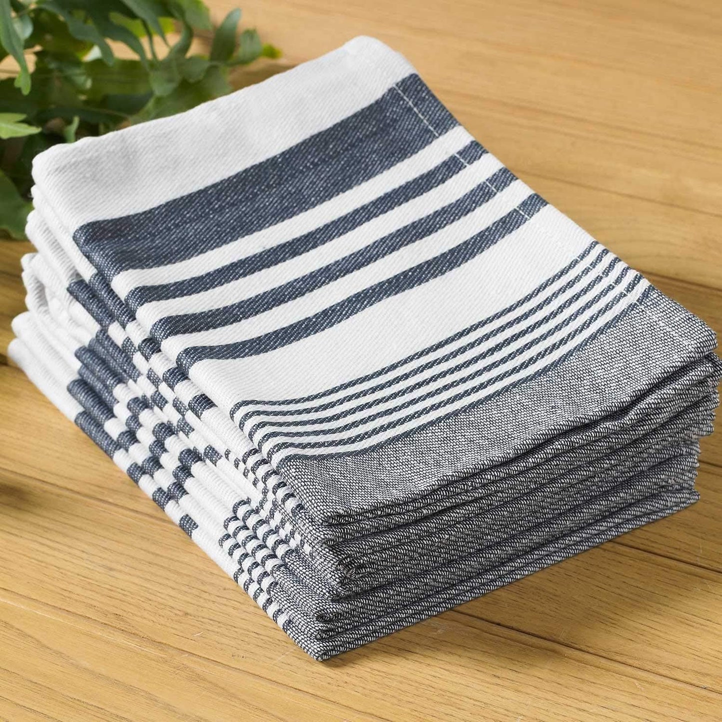 Pack of 10 Aston Large Tea Towel Dish Towels 100% Cotton Kitchen Towels, Bar Towels and Tea Towels 50cm x 70 cm