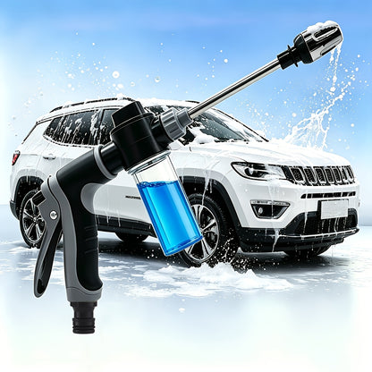 High-Pressure Car Wash Spray Gun With 360° Sprayer Nozzle, Detachable Soap Dispenser, Anti-Slip Grip And Extended Wash Gun, Ideal For Car Cleaning And Garden Watering Applications, Without Battery
