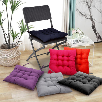 4pcs Solid Coloured Chair Cushions - Machine Washable and Durable, with A Knitted Design for Comfort and Support, Suitable for Garden, Dining and Office Chairs 40*40*5 Cm, Multi-colour Choice