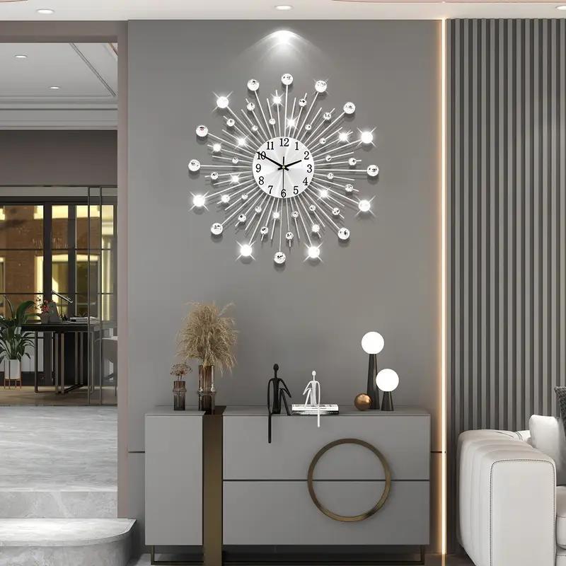 1pc Pendulum Wall Clock, Modern Big Wall Clock Extra Giant Wall Clock Battery Operated, For Kitchen Bedroom Home Dining Room Bathroom Office Decoration 33/45/50CM