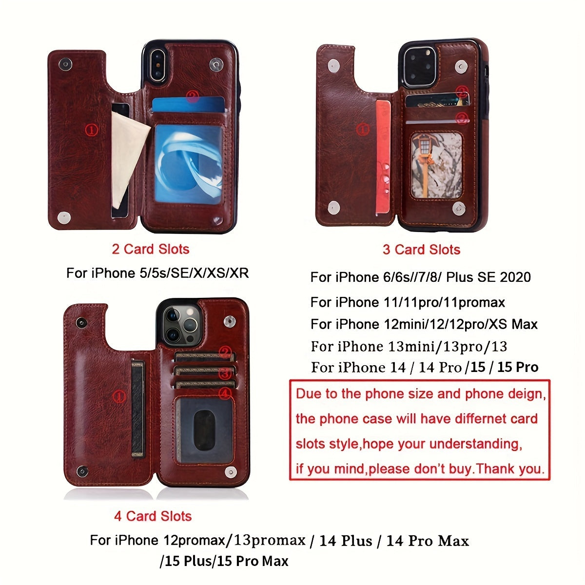 Phone Case: Compatible with iPhone 17 Promax/Pro/ Air, 16 Plus, 15, 14 Pro Max, 13, 12 and Galaxy S22/23/24/25 Plus Ultra FE.Perfect Gift. Wallet Case with Card Holder, Kickstand Card Slots Case, Double Magnetic Clasp and Durable Shockproof