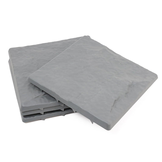 Garden Stepping Stones Stomp Garden Tiles Stepping Plastic Hard Wearing Durable (Pack Of 4)