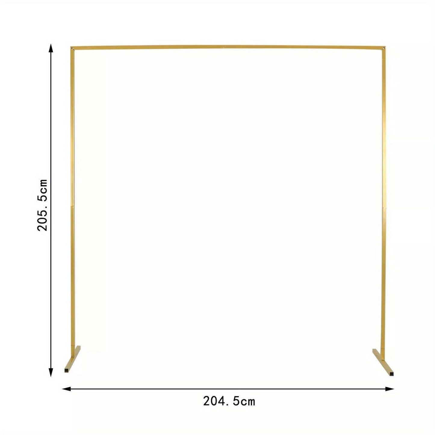 Rectangle Wedding Arch Stand 2x2M Iron Rectangle Backdrop Stand Metal Garden Arch Arbour Climbing Plants Roses for Wedding Ceremony Party Decoration