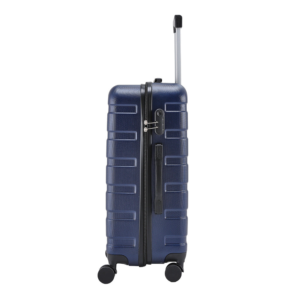 20" Suitcase Lightweight 4 Wheel Spinner Hard Shell ABS Luggage Hold Check in Travel Case Cabin Suitcase Carry On Suitcase, Hard Shell Suitcase with 4 Wheels Cabin Luggage Blue B