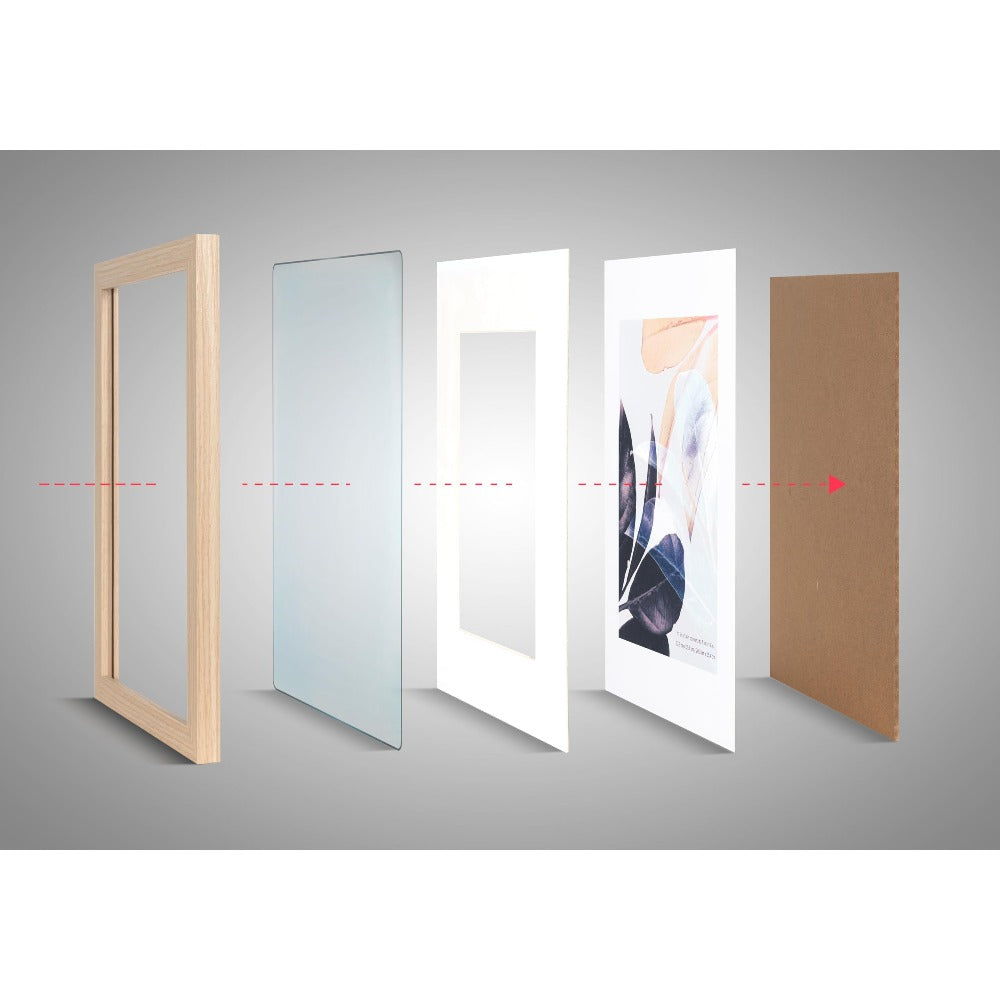Set of 3 Wooden A3 Picture Frames with Mount, Freestanding & Wall Mountable, Ideal for Posters, Certificates, Photos