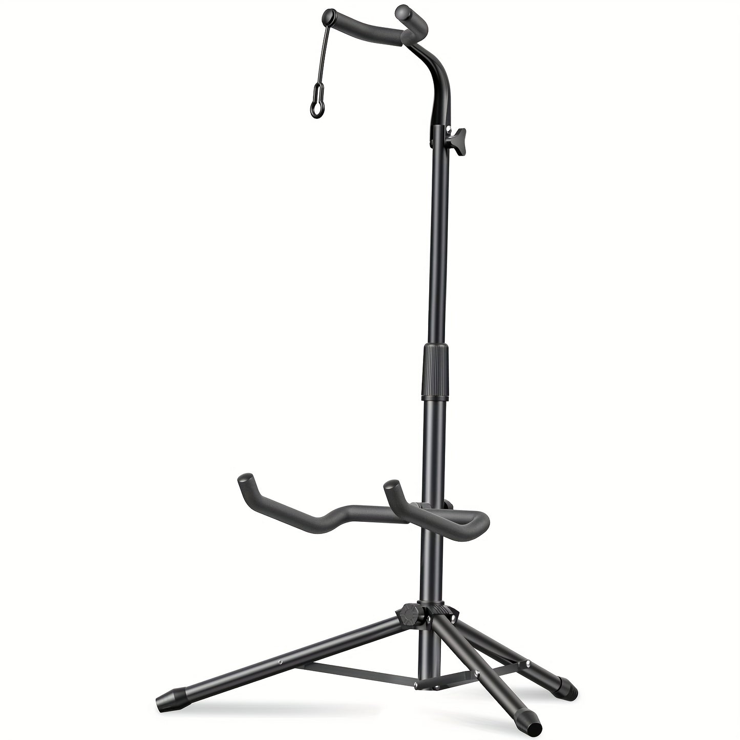 [New Bee|Multi-functional] New Bee GH02 Multi-functional Folding Guitar Stand | Universal with Neck Support Frame | Easy Install for Electric, Acoustic, Classical Guitar | Birthday & Festive Gift | Local Warehouse