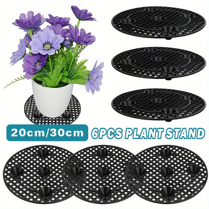 6X Plant Level Pot Elevator Heavy Duty Plant Stands 20/30cm Plant Pot Saucer
