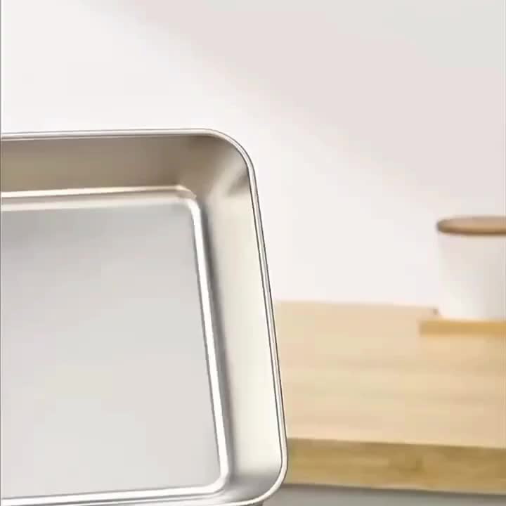 3/5/6 pcs Stainless Steel Food Storage Containers, Stackable with Sealed Lids, Flip Top, Square Shape, for Salad, Fruit, Food Storage, Kitchen Organization, Refrigerator Freshness, Freezer Safe, Multi-purpose Meal Prep
