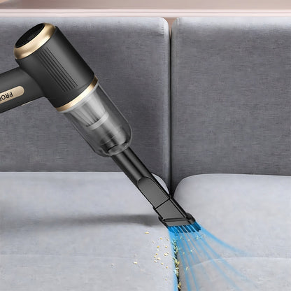 4-in-1 Cordless Vacuum Cleaner & Air Pump with Brushless Motor – Portable High-Power Blower for Car Interior, Pet Hair, Keyboard & Home – Gift for Car Owners & Pet Parents