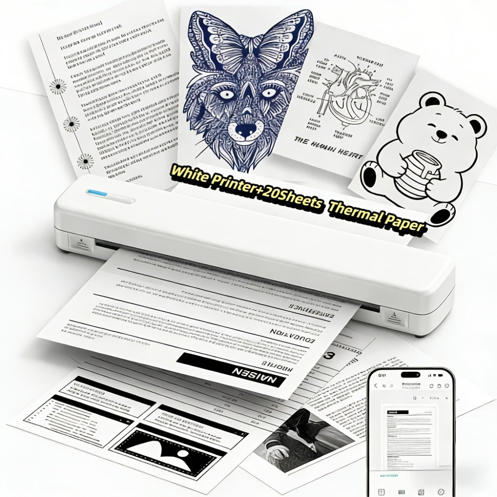 D810B portable A4 thermal printer - colour or configuration option 7