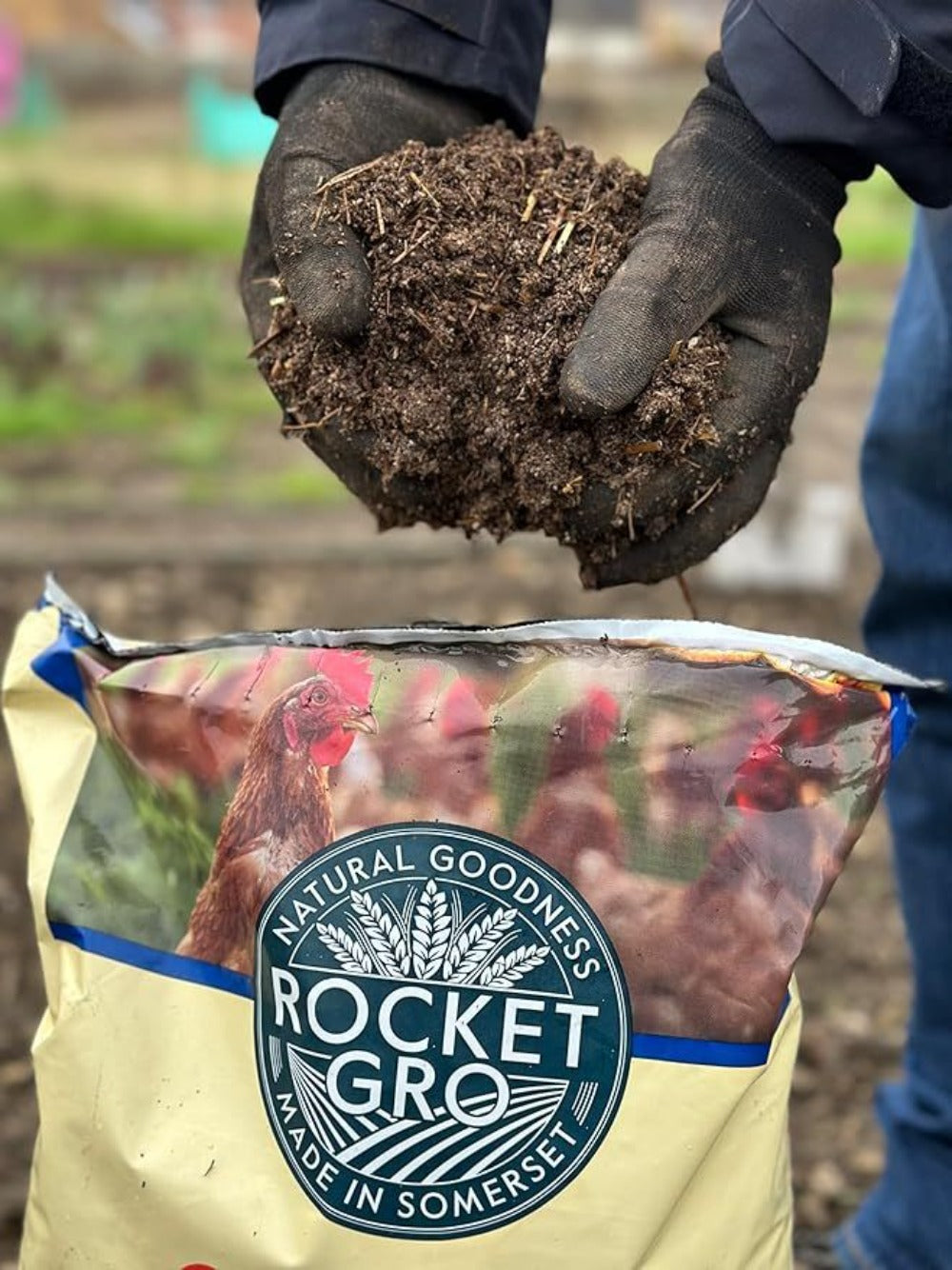 Composted Chicken Manure Soil Conditioner 20L Natural Organic Growing Medium for Garden Beds Borders Containers Vegetables Flowers Shrubs Allotment UK