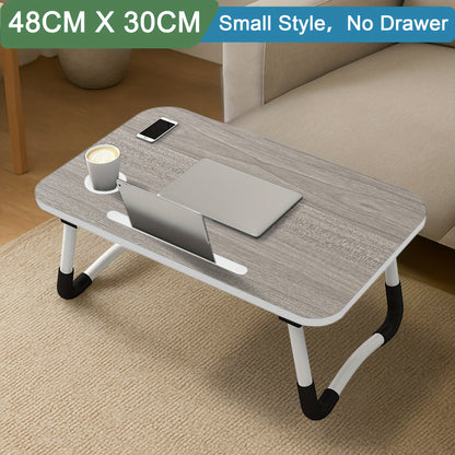 Laptop Desk, Laptop Bed Table with Foldable Legs & Cup Slot, Reading Holder Notebook Stand, Laptop Bed Tray for Bed Sofa Breakfast Work Study Reading, Laptop Stand for Bed, Bed Table for Laptop