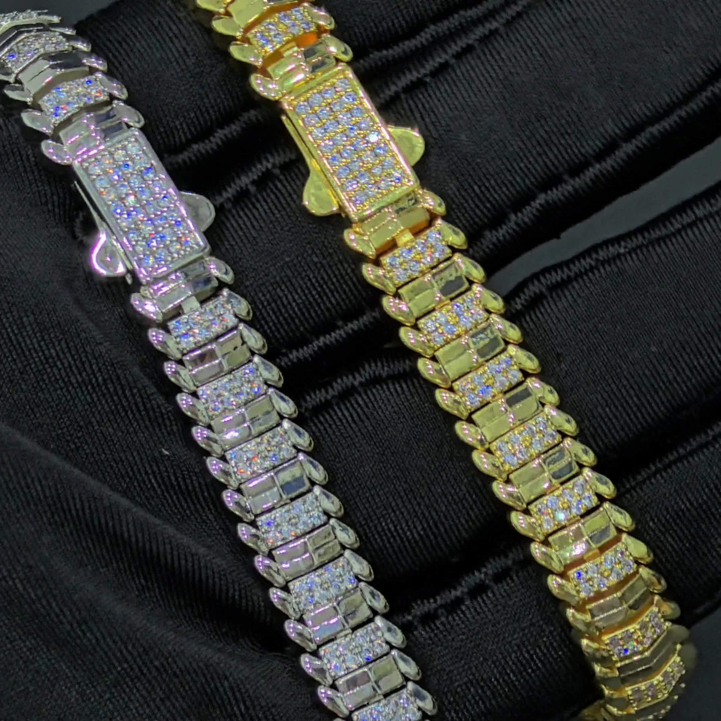ICEDCHICS 1pc 9mm Snake Bone Armband Polygonal Armband Hip Hop Armband Unisex Armband Vatertag Muttertag Weihnachten Valentinstag Geburtstag Jahrestag Geschenk