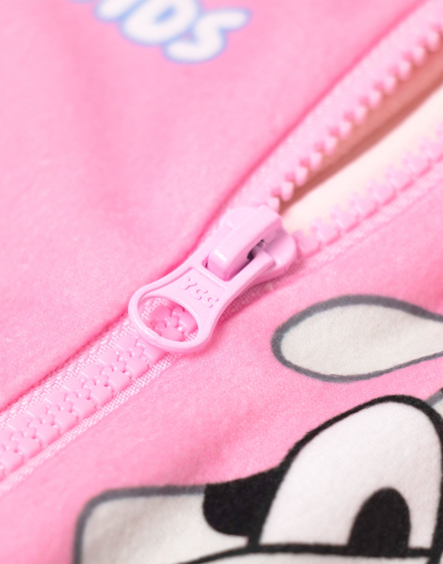 Bluey & Friends Girls Pink Onesie | Long Sleeve Zip-Up Microfleece with Bluey, Bingo, Chloe & Mackenzie | for Kids | Comfy Nightwear | Bluey Merch - 3-4 Years