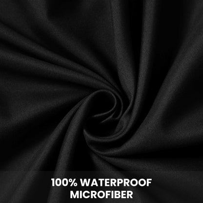 Waterproof Fitted Bed Sheet Deep Pocket Mattress Protector Cover | Soft Breathable Noiseless Fitted Sheet for Bedroom, Hotel & Home | Machine Washable Elastic Bed Cover Fits Up to 30cm Mattress