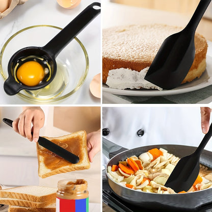 23 pcs Silicone Utensil Set, Kitchen Utensil Set, Safety Cooking Utensils Set, Non-Stick Cooking Utensils Set with Wooden Handle, Washable Modern Cookware, Kitchen Stuff, Kitchen Gadgets, Kitchen Essentials, Cookware Kitchen Set, Ideal for Christmas