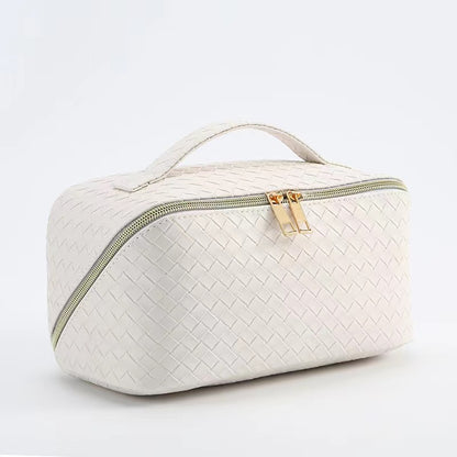 Women'S Large Capacity Travel Makeup Bag, Waterproof Portable Toiletries Storage