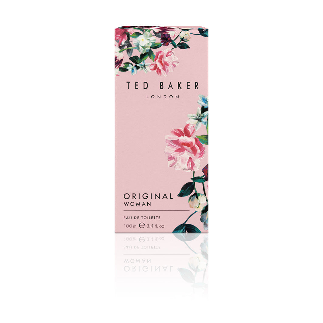 Ted Baker Woman Pink Eau de Toilette Floral Green & Fruity Perfume for Women with Peach, Bergamot, Apple, Tangerine Musk & Vanilla, Gift Idea, 3.38 fl oz / 100ml