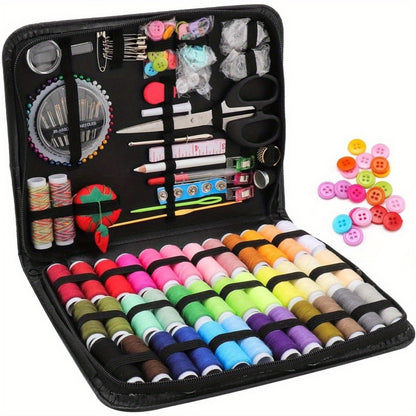 201pcs Professional Sewing Kit Portable Sewing Accessories Bag Complete Sewing Supplies Set Comprehensive Sewing Supplies Set for Home Travel and Emergencies