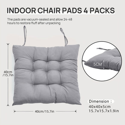 4pcs Solid-Color Office Cushion Supports The Cushion to Relieve The Discomfort of Prolonged Sitting