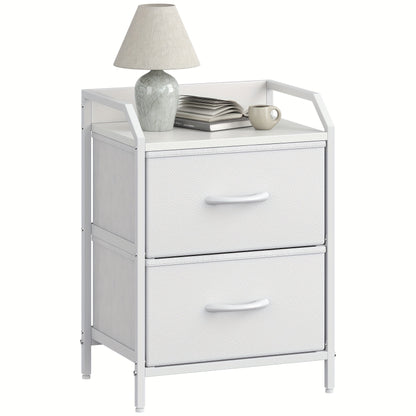 2 Drawers Bedside Table, Small Nightstand For Bedroom, Chest Of Drawers Bedroom, Storage Drawers For Living Room, Hallway