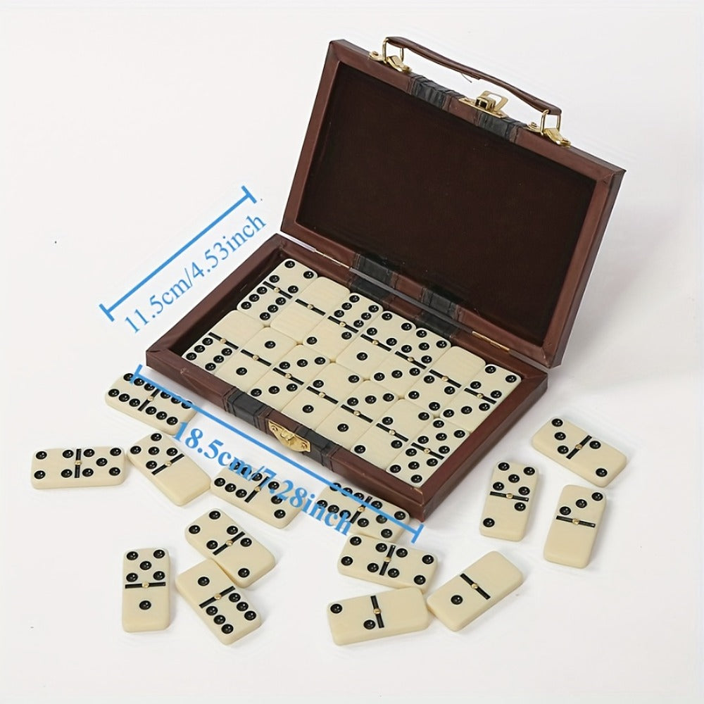 28pcs Set of Double Six Duo Mino Domino Set, Christmas Gifts, Family and Friends, Party Games and Group Activities, Holiday Gift Ideas, Domino Set, Domino Game, Columbia Park Board Game, Board Game, Dominoes, Board Game