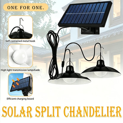 Solar Ceiling Lamp, Solar Garden Lamp, Intelligent Light-Sensing Solar Lamp, Outdoor IP55 Solar Lamp, Decorative Pendant Lamp, Suitable for Indoor Use, Barn, Decorative Lamp, Camping Lamp And Outdoor Lamp