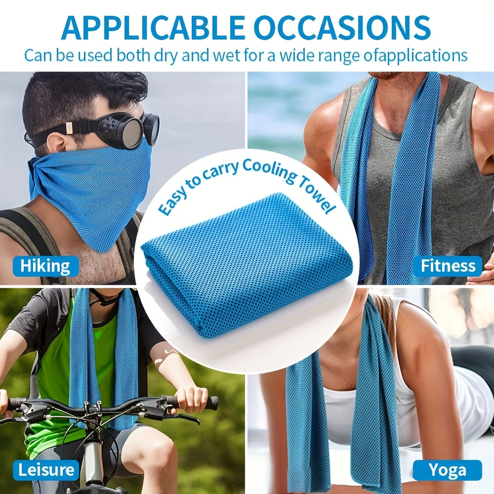 Reusable Cooling Towels - Two-Pack with Carry Cups