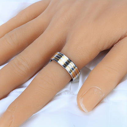 20pcs/Lot Stripe Waterproof Fashion High Quality Rings for Men