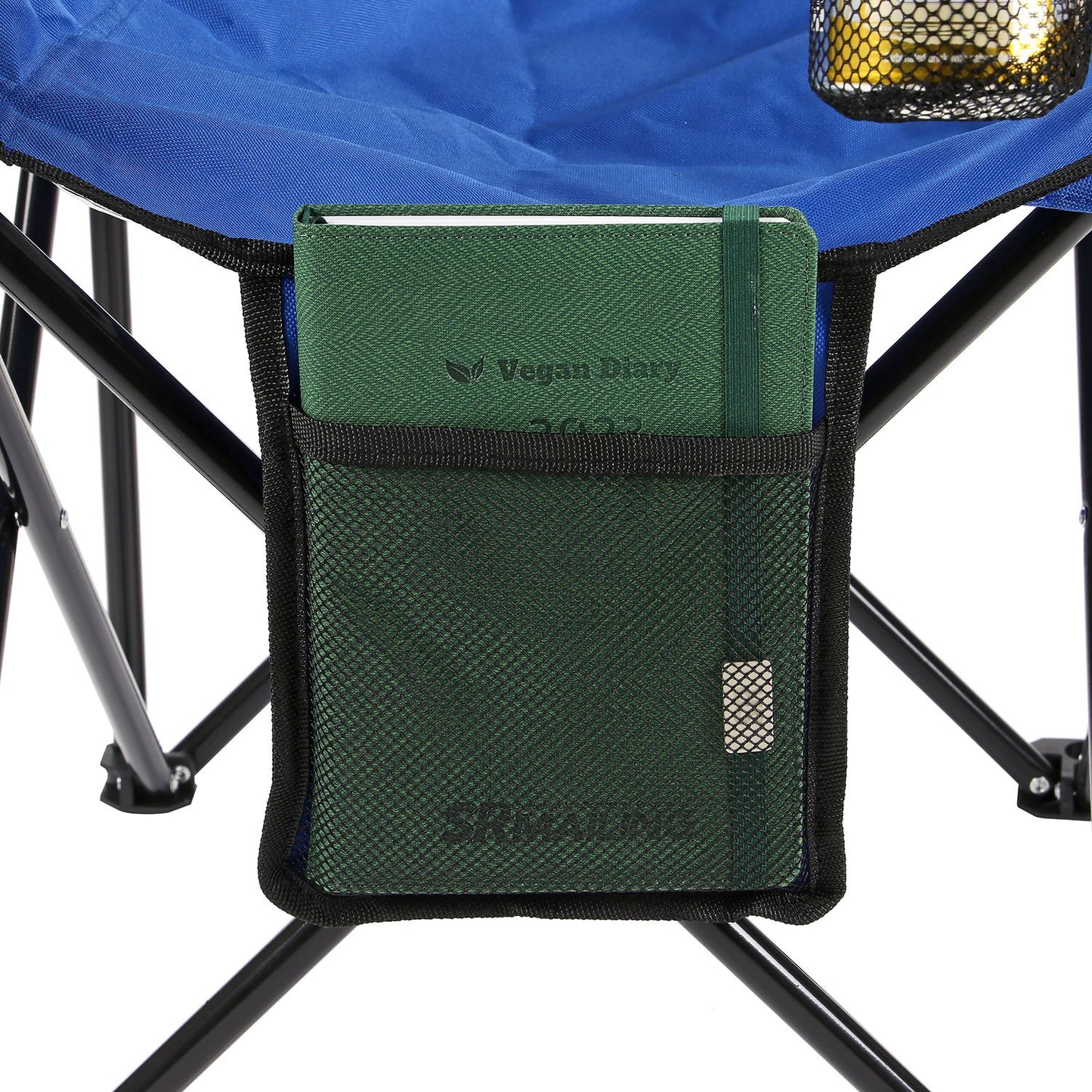 Taylor & Brown Set of 2 Lightweight Folding Camp Chair - Portable Chairs with Cup Holder, Side Pocket and Bag Perfect for Camping, Festivals, Garden, Fishing, Beach and BBQs, Camping Chair
