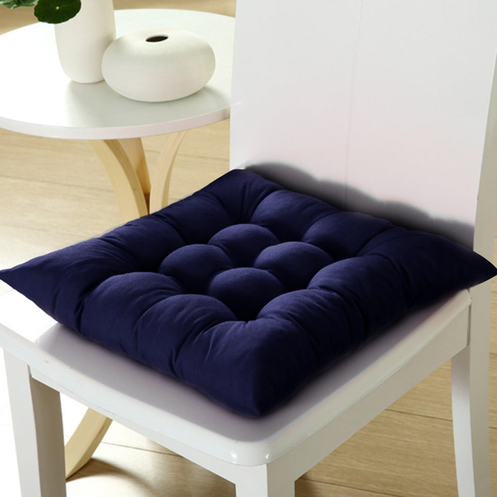 4pcs Solid Coloured Chair Cushions - Machine Washable and Durable, with A Knitted Design for Comfort and Support, Suitable for Garden, Dining and Office Chairs 40*40*5 Cm, Multi-colour Choice