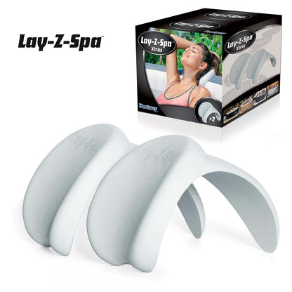 Bestway Lay-Z-Spa Hot Tub Soft Set of 2 Head Rest Neck Pillow Cushion