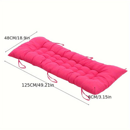 Thickened Recliner Cushion Beach Seat Cushion Office Sofa Chair Cushion Lunch Break Chair Cotton Cushion Rocking Chair Cushion 48*125*8cm
