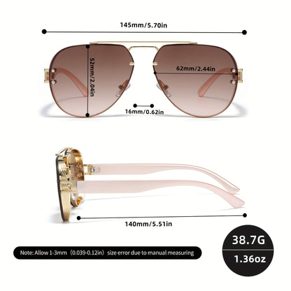 Renekton Women's Metal Fashion Trendy Fashion Glasses for Outdoor Parties, Travel, Driving, and Fishing - Exclusive Gift Set,stocking stuffers