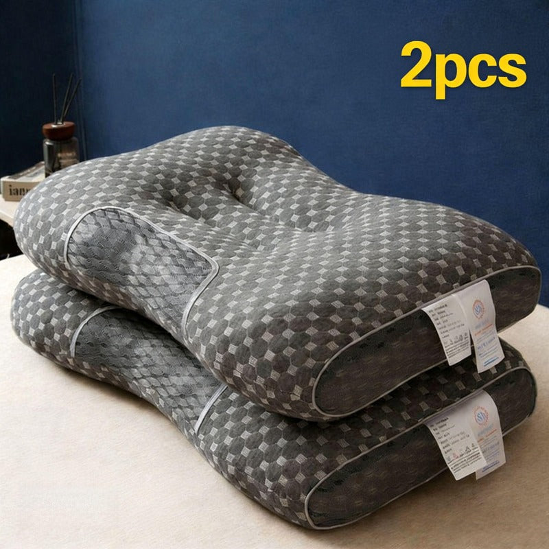 Pack of 2/1pc Neck Pillow, Removable & Washable, with High Quality Pillow Core, Soft Comfortable Pillows for Neck and Shoulder, Pillow for Sleeping, Low Profile Pillows, Pillow for Back Sleepers, Sofa, Bed, Living Room and Home Use, Soft Modern Neck