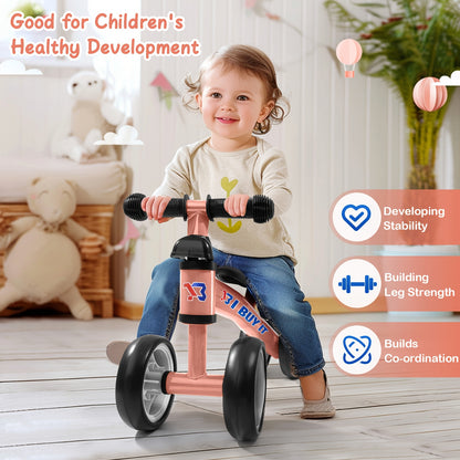 I Purchase a Baby Balance Bike That Is Lightweight And Designed for Toddlers, Featuring a Robust Frame And a Wide Base. It Comes in Four Colors: Pink, Red, Green, And Blue