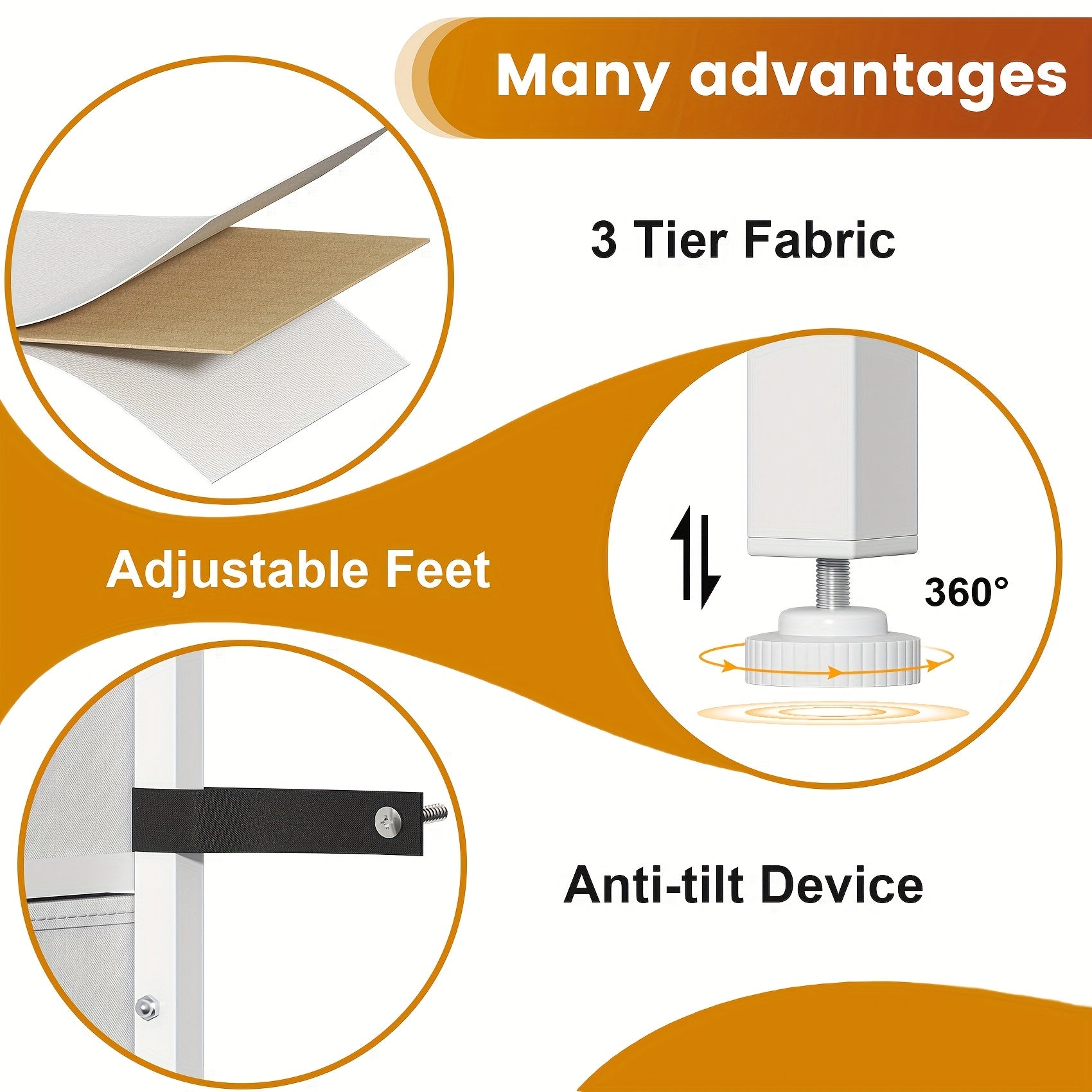 Fabric Drawer Unit with Metal, Twelve-Drawer Storage Chest Metal Frame - product gallery image 5