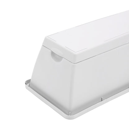 5pcs Balcony Vegetable Basin, Long Strip Horon Basin, Outdoor Creative Plastic Vegetable Planting Box, Available in White, Gray, Dark Green And Brick Red. Available Sizes: L42.5*W17*H14Cm/L49.5*W19*H*14Cm