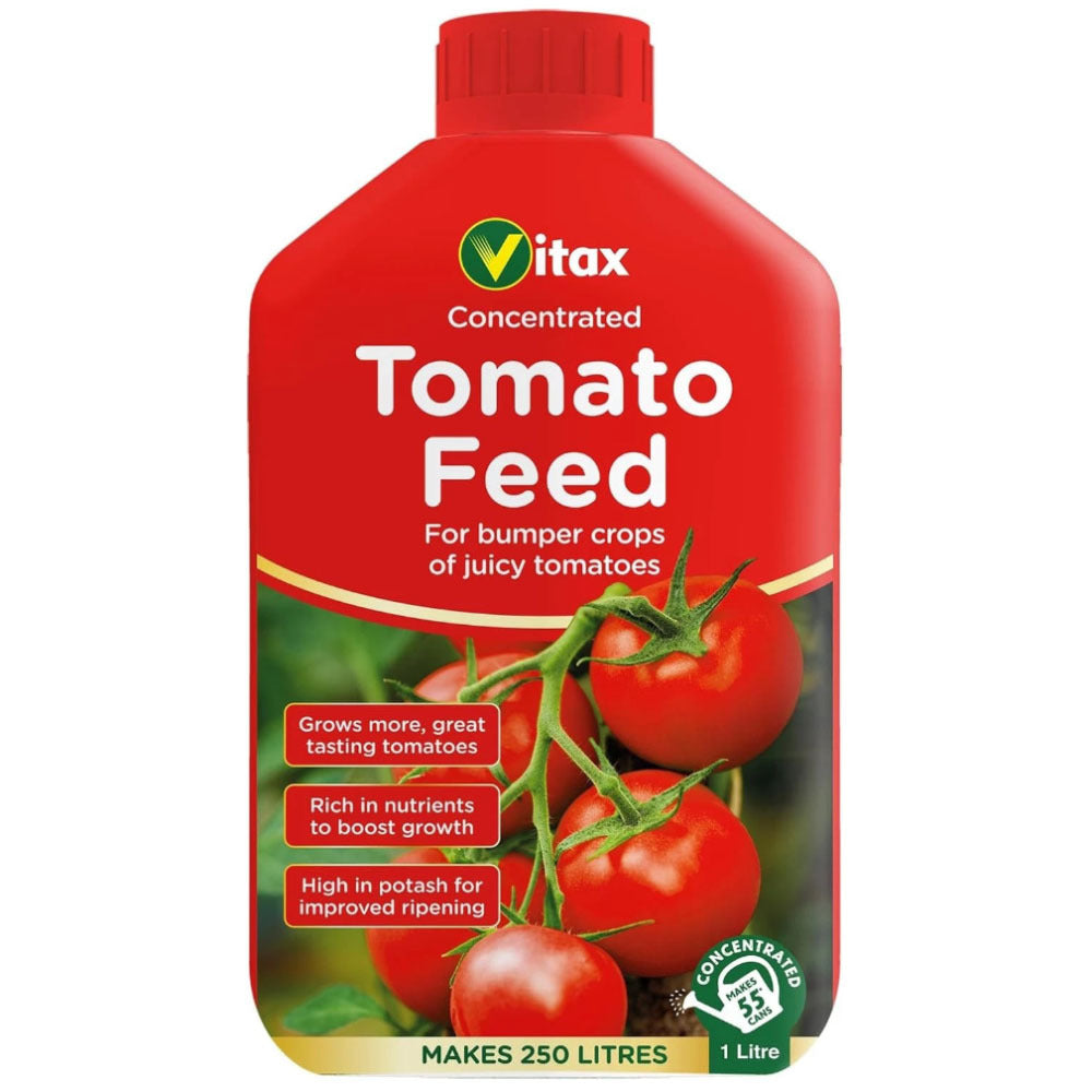 Vitax Liquid Tomato Feed 1L – Concentrated Plant Food for Tomato Plants | Liquid Fertilizer for Garden & Container Gardening